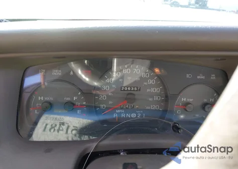 2000 Mercury Grand Marquis Ls z USA, uszkodzony, nr VIN 2MEFM75W0YX622775